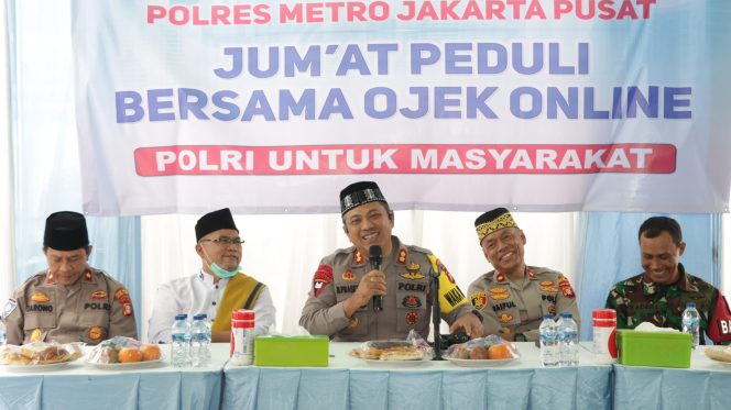 
					Peresmian Gerai “OJOL AUTO”, Wakapolres Metro Jakarta Pusat Ajak Ojol Bersinergi dan Jadi Mitra Polisi