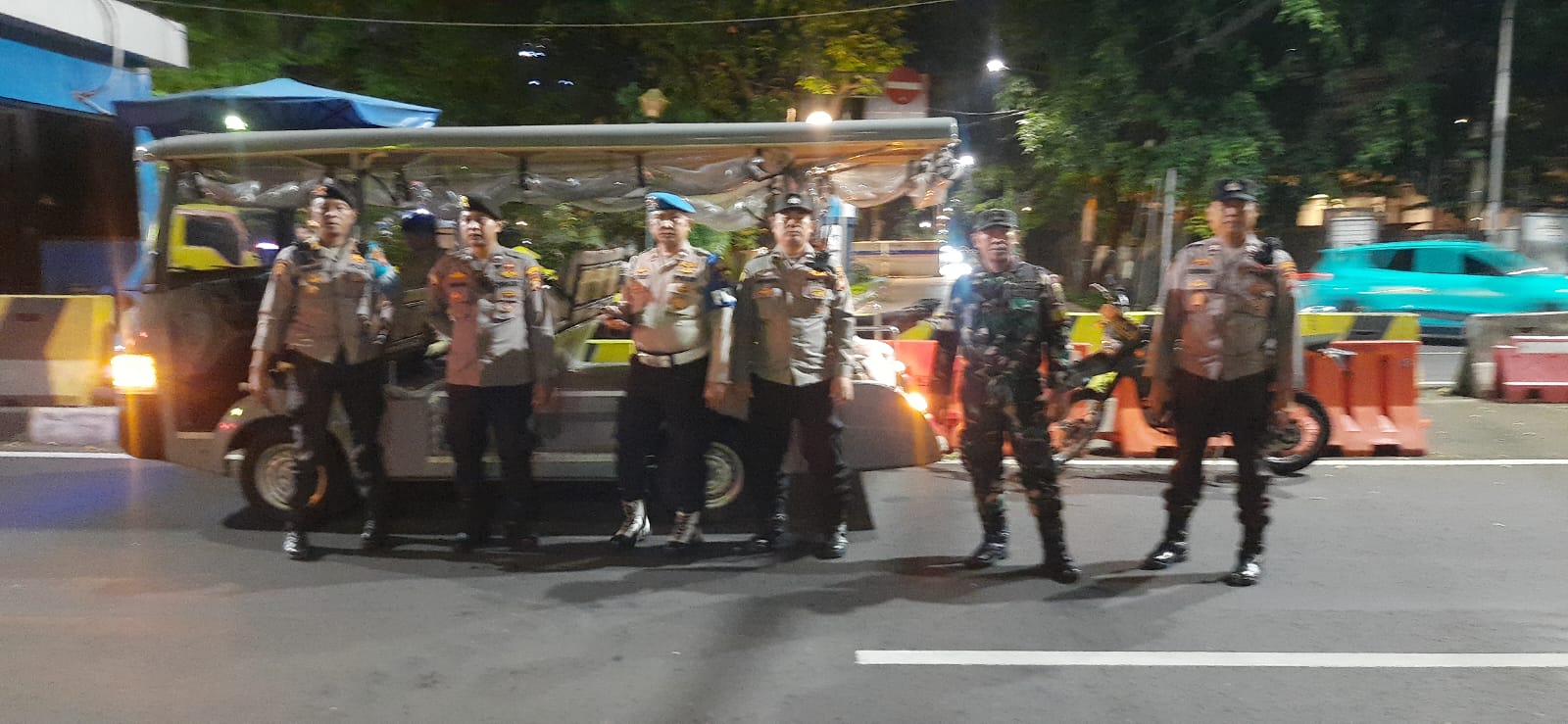 Tiga Pilar Sisir Kawasan Teuku Umar, Menteng Dijaga Ketat Sepanjang Malam