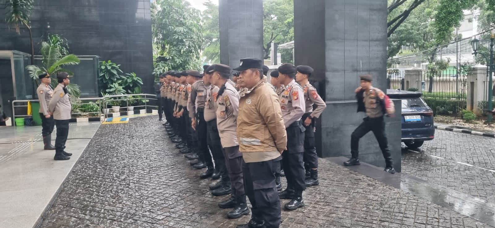 Polri Pastikan Sidang Aman dan Tertib, Apel Pengamanan Digelar di PN Jakarta Pusat