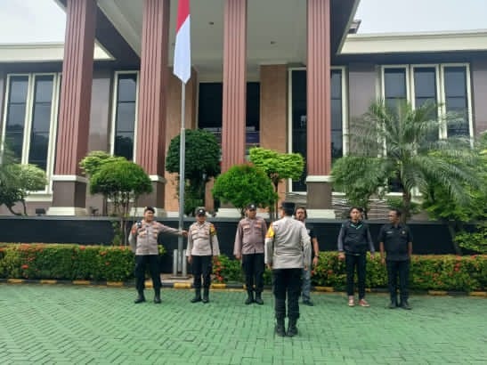 Polsek Cempaka Putih Pastikan Aksi Persatuan Muslimah Indonesia Berjalan Aman dan Kondusif