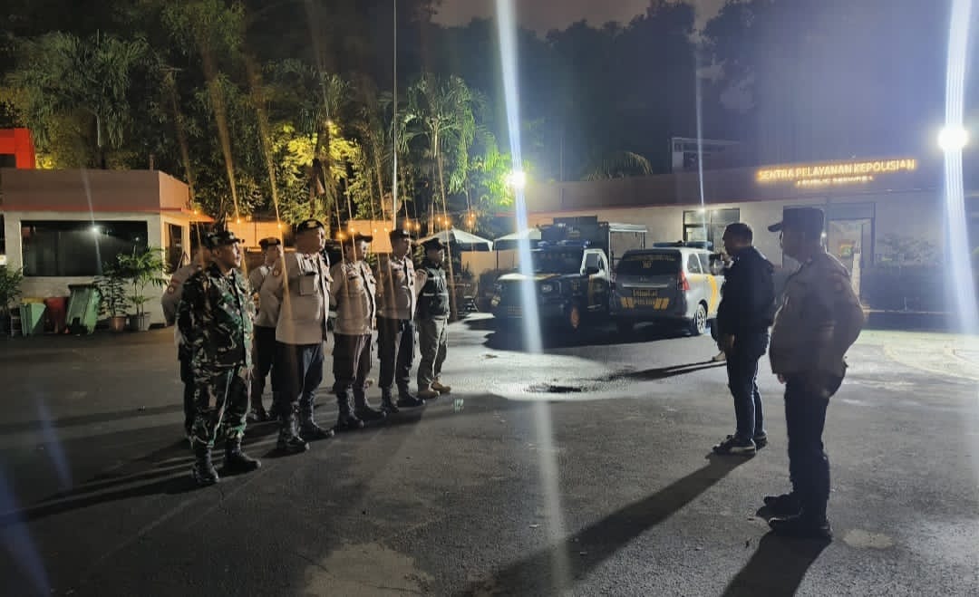 Patroli Tiga Pilar Menteng Gelar Apel Patroli, Antisipasi Tawuran dan Kejahatan Malam Hari