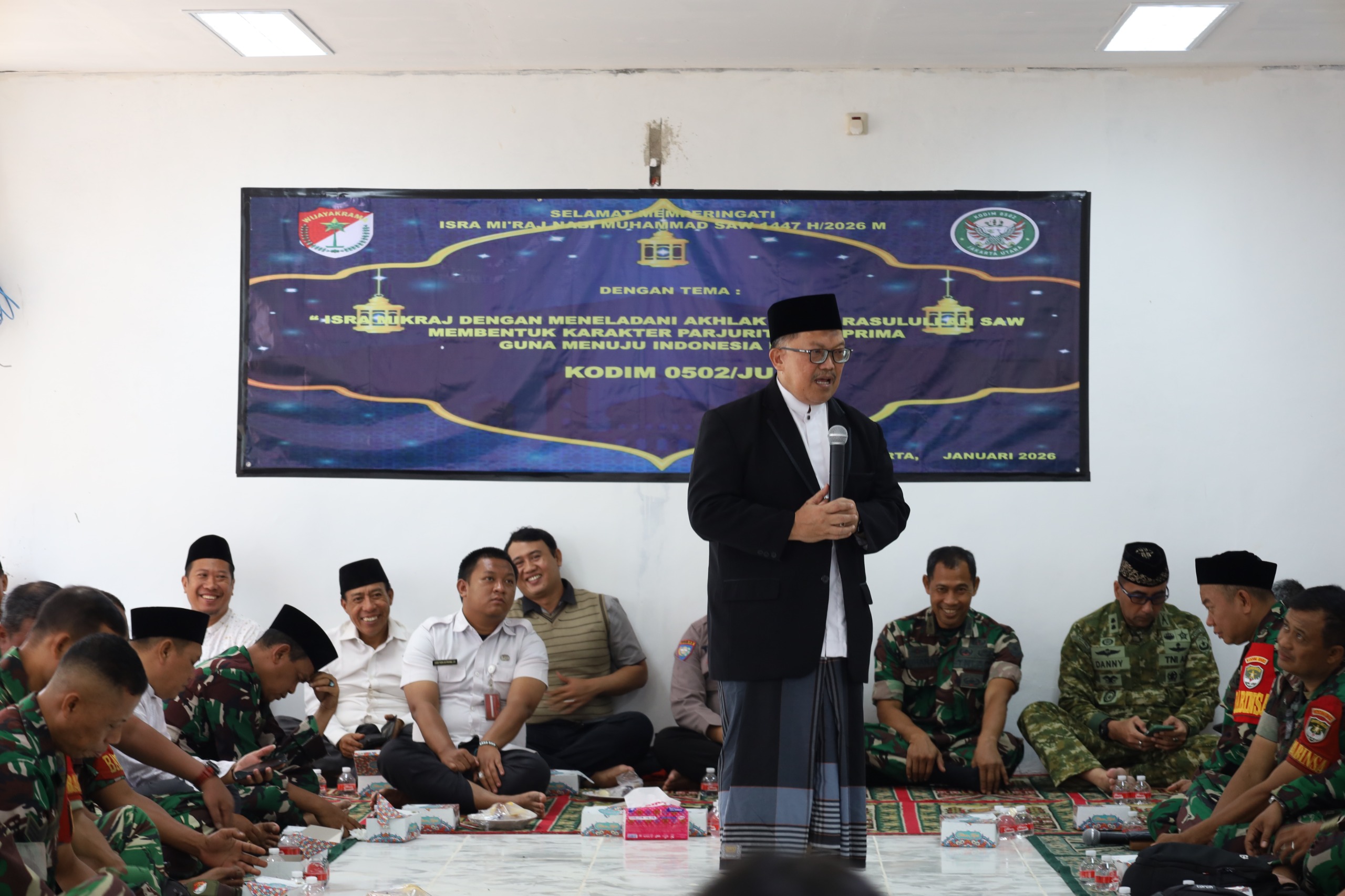 Kodim 0502/Jakarta Utara Peringati Isra Mi’raj Nabi Muhammad SAW 1447 H, Perkuat Iman dan Doa Bersama