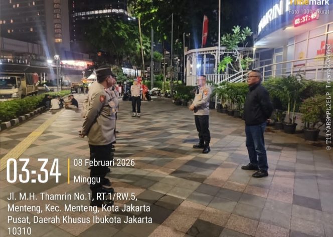 
					Cegah Balap Liar dan Kriminalitas, Polsek Metro Menteng Intensifkan Patroli Cipkon di Bundaran HI